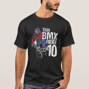 Camiseta festa de aniversário BMX Meninos De 10 Anos Corrid