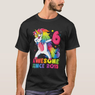 Camiseta festa de aniversário Com 6 Anos De Idade 2021 Dab