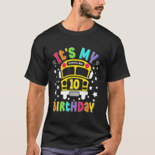 Camiseta Festa de Aniversário de 10 anos da Escola Engraçad