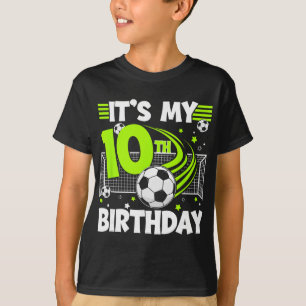 Camiseta Festa de Aniversário de 10 anos de Futebol