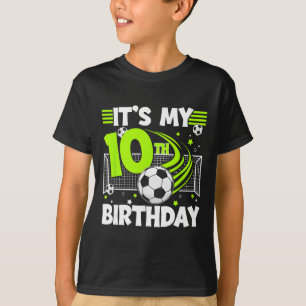 Camiseta Festa de Aniversário de 10 anos de Futebol