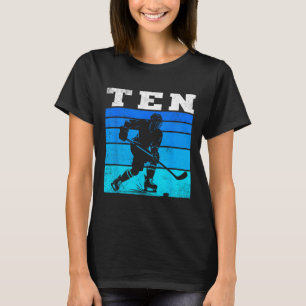 Camiseta Festa de Aniversário de 10 anos de Hóquei no Gelo