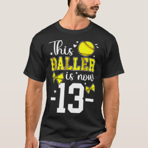 Camiseta Festa de Aniversário de 13 Anos Menina Treze Anos