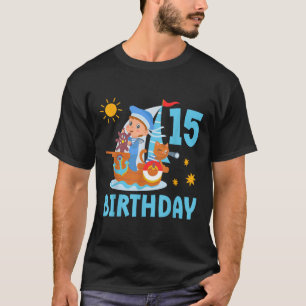 Camiseta Festa de Aniversário de 15 Anos de Crianças Divert
