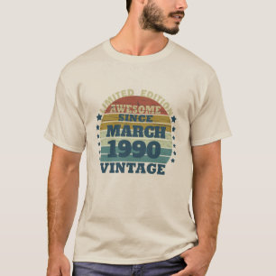 Camiseta Festa de aniversário de 35ª safra personalizada