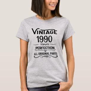 Camiseta Festa de aniversário de 35ª safra personalizada