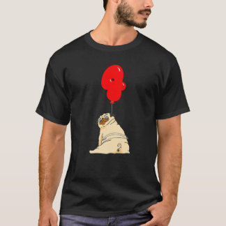 Camiseta Festa de Aniversário de 4 Anos do Pug Gordo com Ba
