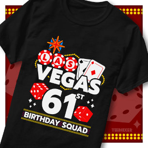 Camiseta Festa de Aniversário de 61 Anos do Vegas Squad no
