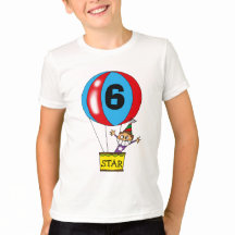 Festa de aniversário de 6 de balão de ar quente