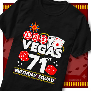 Camiseta Festa de Aniversário de 71 Anos no Cassino do Time