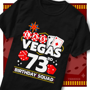 Camiseta Festa de Aniversário de 73 Anos do Vegas Squad no