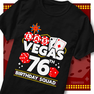 Camiseta Festa de Aniversário de 76 Anos do Vegas Squad no