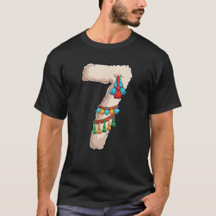 Camiseta Festa de Aniversário de 7 anos da Llama 7 Sete Ano