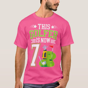 Camiseta Festa De Aniversário De 7 Anos De Menino Golfe Set