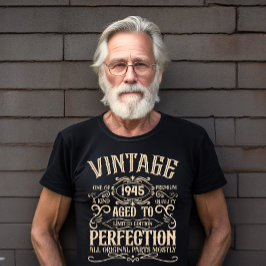 Camiseta Festa de aniversário de 80 anos vintage personaliz