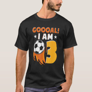 Camiseta Festa de aniversário De aniversário de 3 anos Cons