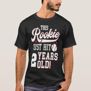 Camiseta Festa de aniversário De Beisebol Este Rookie Acaba