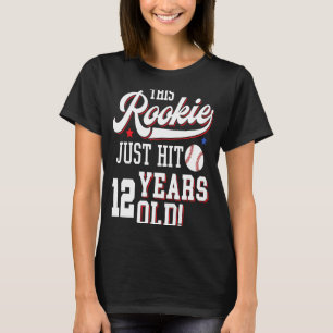 Camiseta Festa de aniversário De Beisebol Este Rookie Acaba