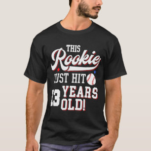 Camiseta Festa de aniversário De Beisebol Este Rookie Acaba