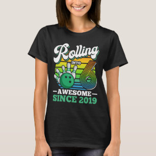 Camiseta Festa de Aniversário de Boliche Fazendo 6 Anos Men