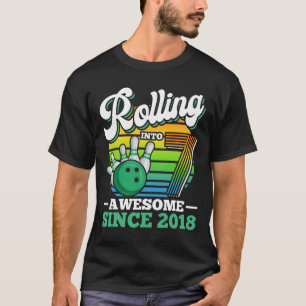 Camiseta Festa de Aniversário de Boliche Fazendo 7 Anos Men