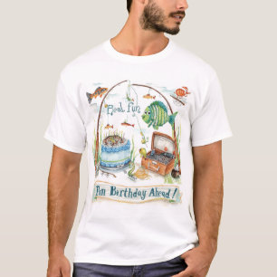 Camiseta Festa de aniversário de Capas de Pesca
