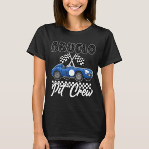 Camiseta Festa de aniversário de corrida de carro de corrid