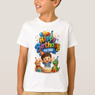 Camiseta Festa de Aniversário de Crianças