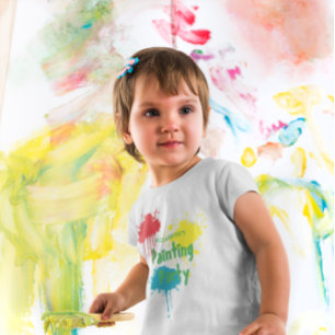 Camiseta Festa de Aniversário de Crianças Pintura