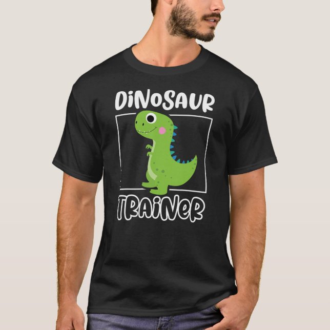 Camiseta Festa de Aniversário de Dinossauro Segurança de Di (Frente)
