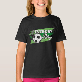 Camiseta Festa de aniversário de futebol de menino de anive