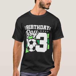 Camiseta Festa de Aniversário de Futebol Infantil - Menino