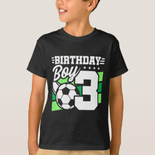 Camiseta Festa de Aniversário de Futebol Infantil - Menino 