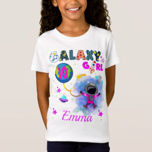 Camiseta Festa de aniversário de Galáxia do Espaço Exter
