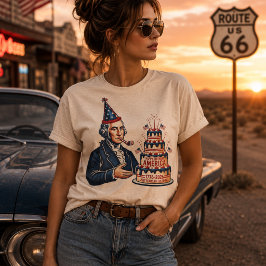 Camiseta Festa de Aniversário de George Washington