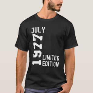 Camiseta Festa de Aniversário de Julho de 1977