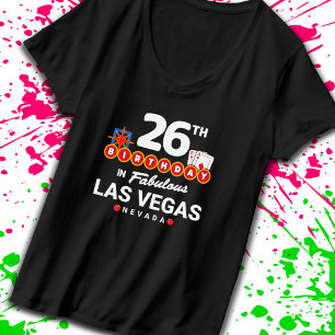 Camiseta Festa de aniversário de Las Vegas - 26º aniversári
