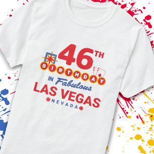 Camiseta Festa de aniversário De Las Vegas - 46º Anivers