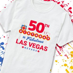 Camiseta Festa de aniversário De Las Vegas - 50º Aniversári