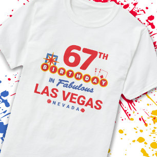 Camiseta Festa de aniversário de Las Vegas - 67º anivers