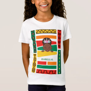 Camiseta Festa de aniversário de meninas afro-americanas mo