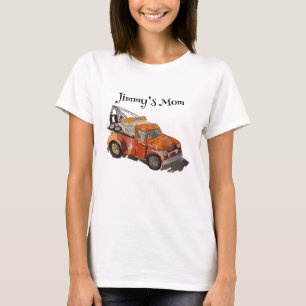 Camiseta Festa de aniversário de meninos com reboque