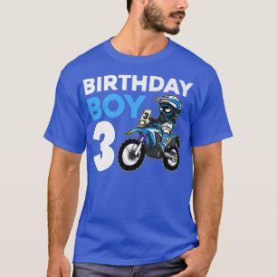 Camiseta Festa de aniversário de motocross 3rd Gift 3 Anos