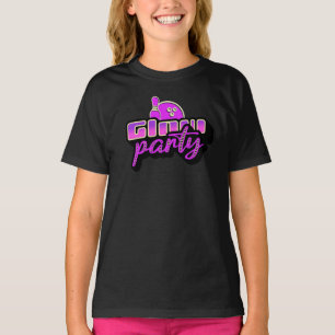 Camiseta Festa de Aniversário de Neon Bowling Party Bash