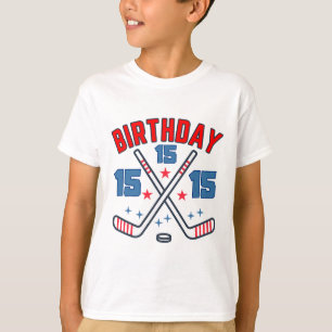 Camiseta Festa de Aniversário de Quinze Anos Menino de 15 A