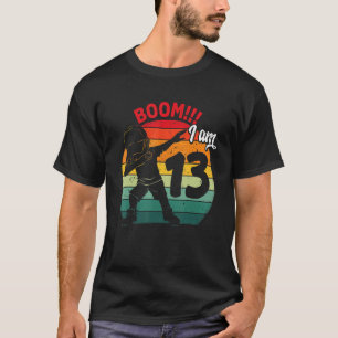 Camiseta Festa de aniversário De Rapaz Batido 13, 13 Anos