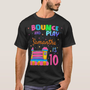 Camiseta Festa de aniversário de salto inflável