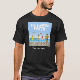 Camiseta Festa de Aniversário de Verão na Praia