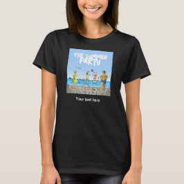 Camiseta Festa de Aniversário de Verão na Praia