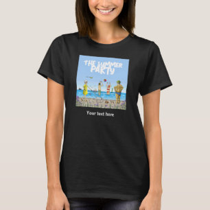 Camiseta Festa de Aniversário de Verão na Praia
